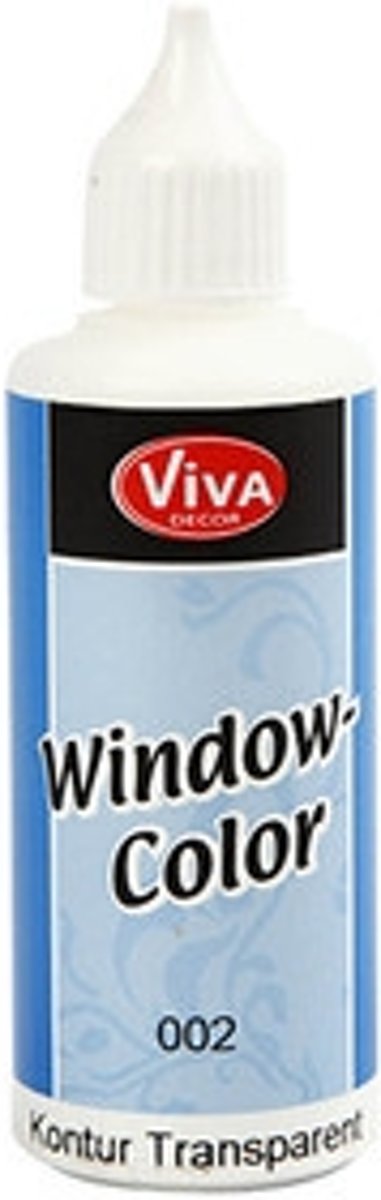 Window Color Contour, transparant, 80ml [HOB-30417]